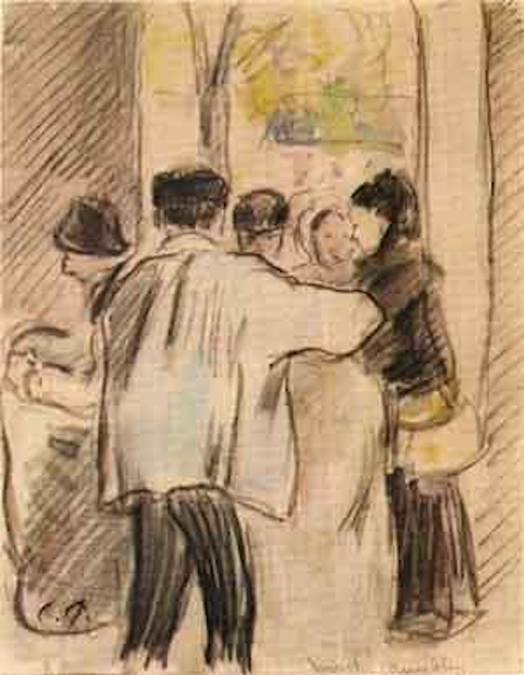 Marche aux bles by Camille Pissarro
