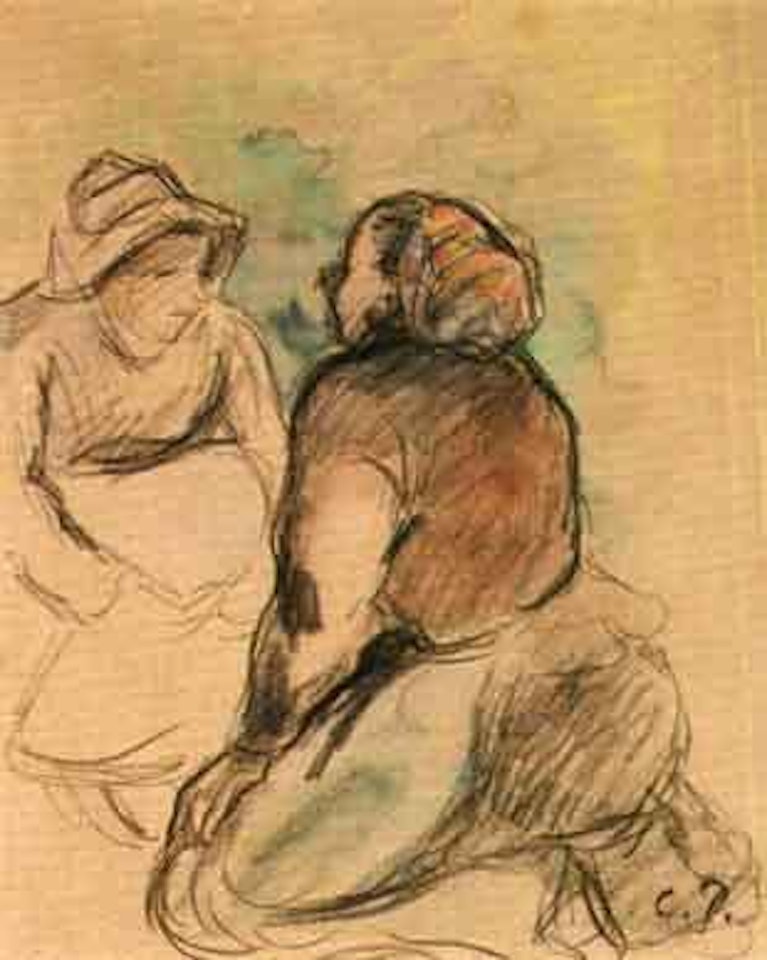 Deux paysannes by Camille Pissarro