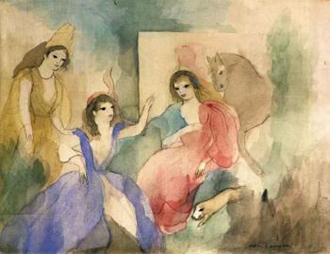 Trois filles by Marie Laurencin