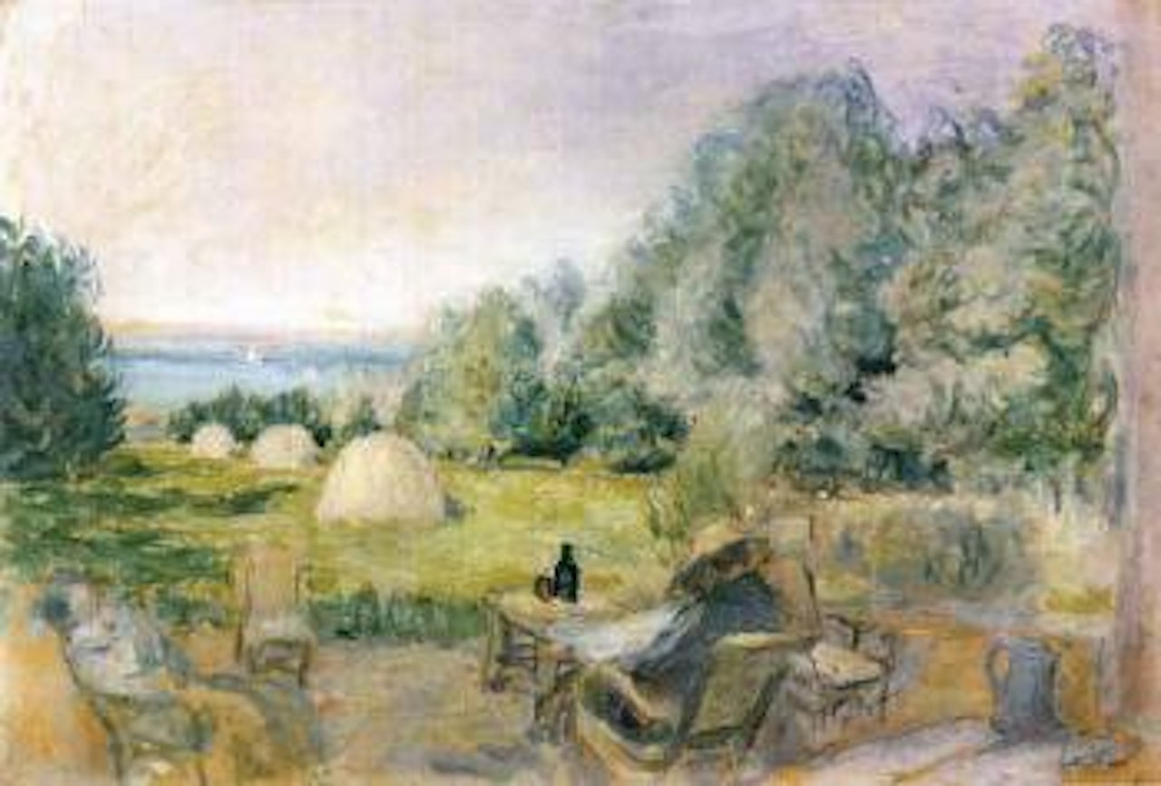 Les meules au jardin des Etincelles a Cricqueboeuf by Édouard Vuillard