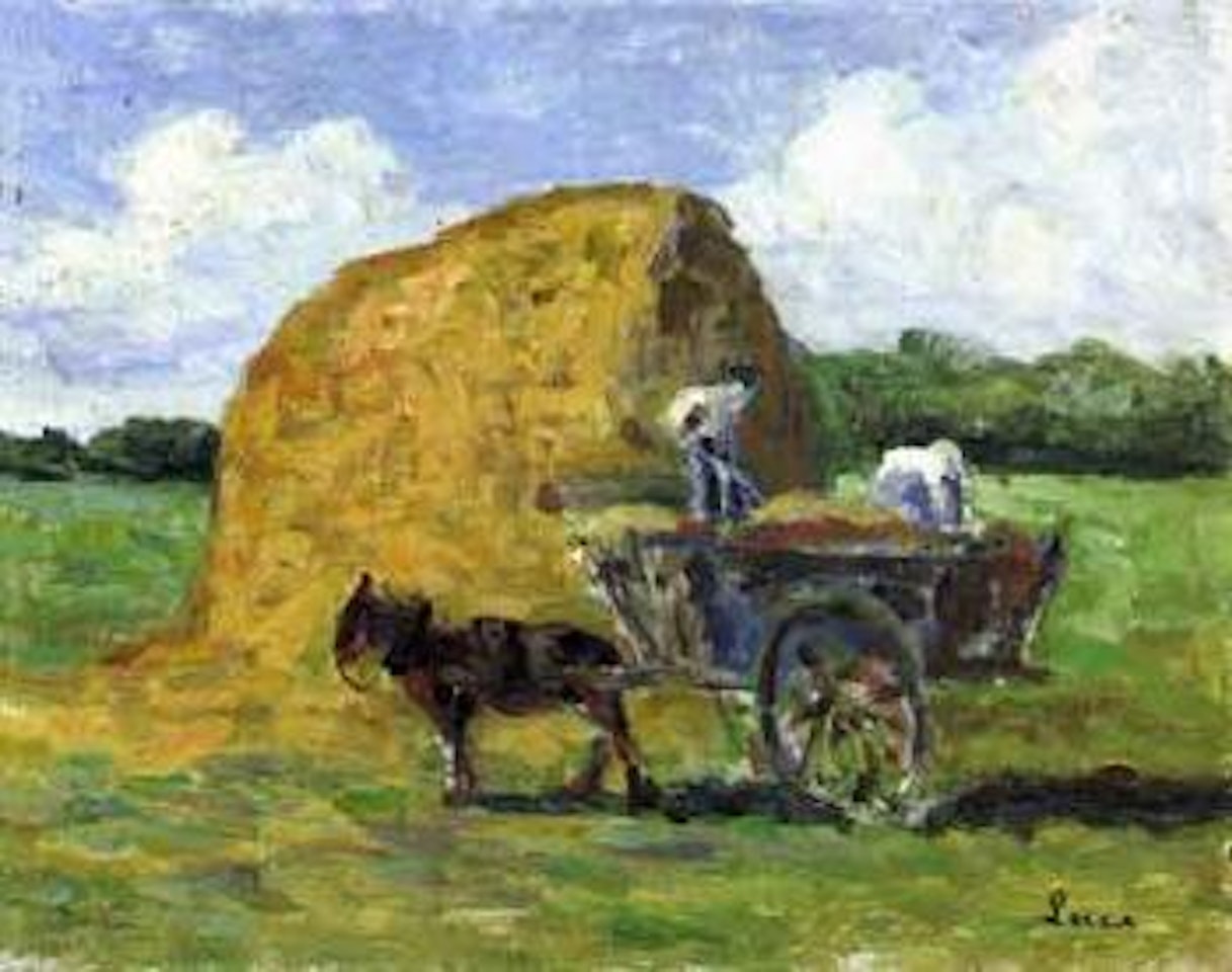 La moisson a Rolleboise by Maximilien Luce