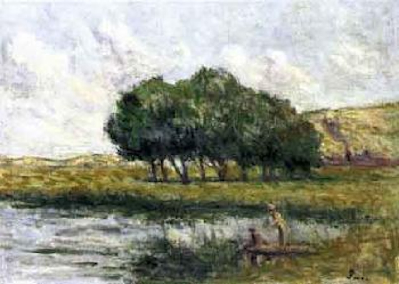 Paysage aux environs du Treport by Maximilien Luce