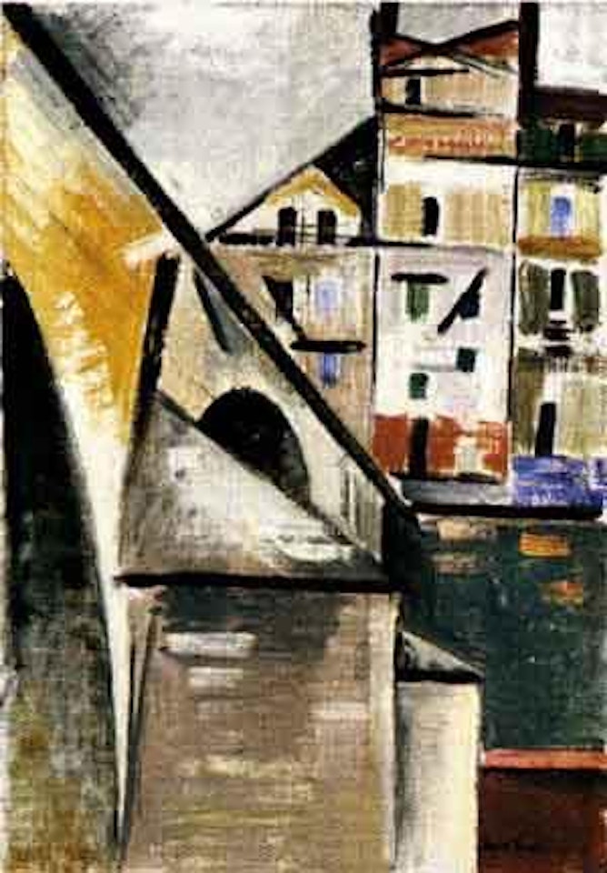 Le Pont Marie vu du Quai de l'Hotel de Ville by Auguste Herbin