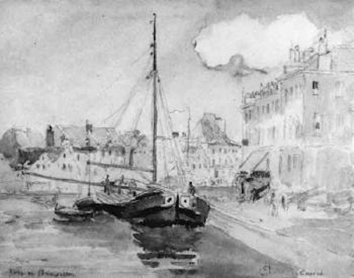 Port de Bruxelles by Camille Pissarro