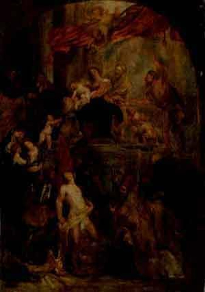 Virgin and Child enthroned by Peter Paul Rubens
