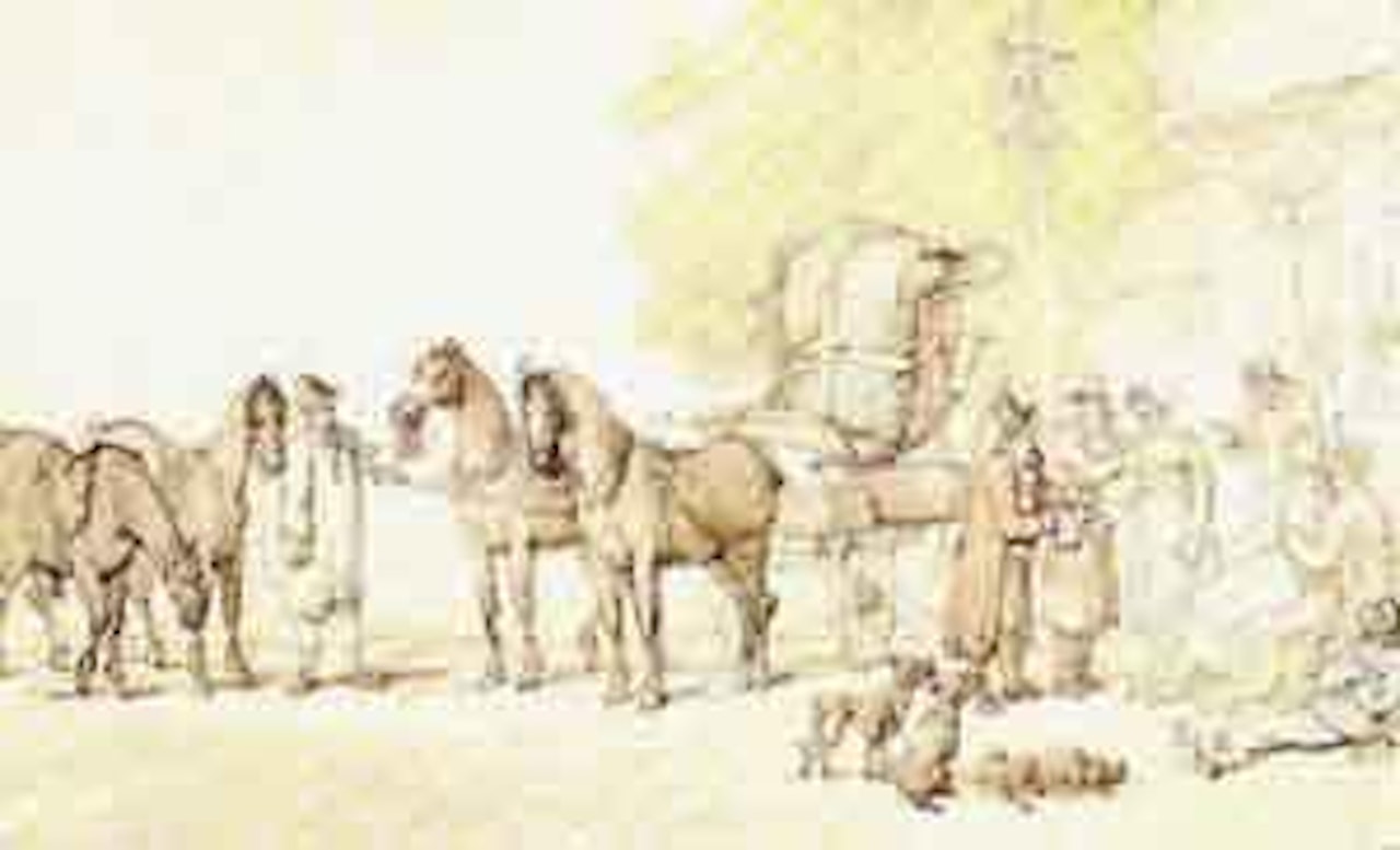 Jockey Inn by Thomas Rowlandson