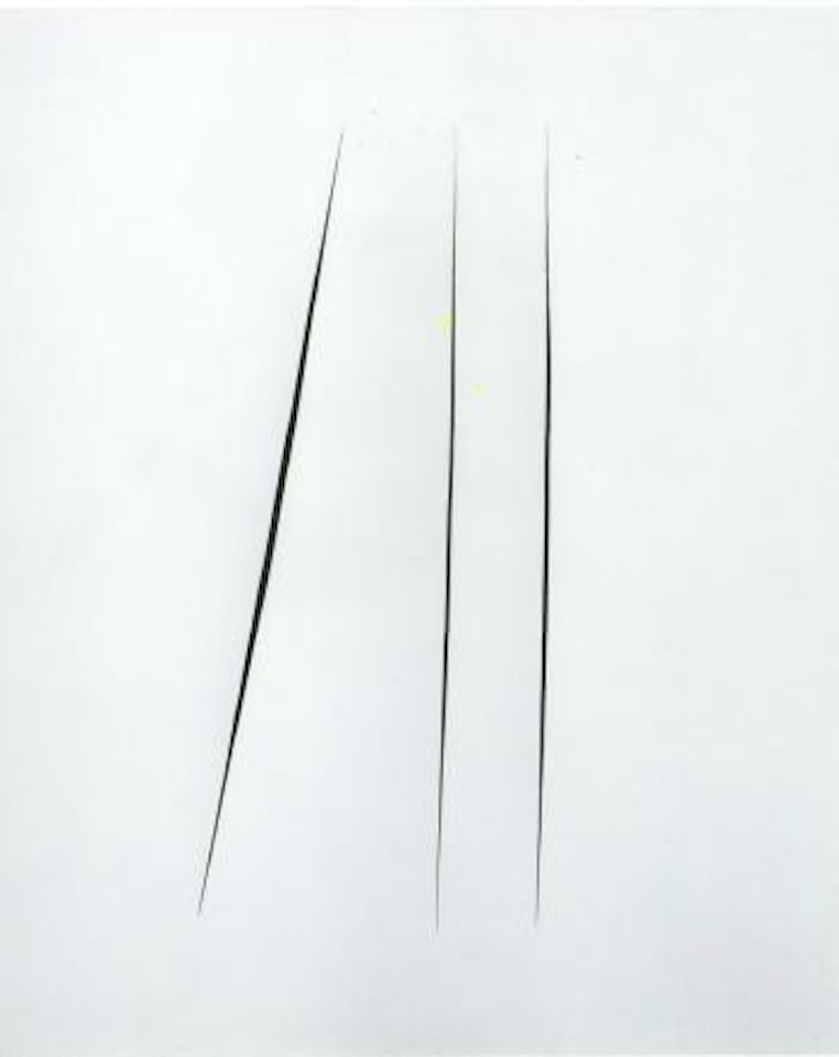 Concetto spaziale attese by Lucio Fontana
