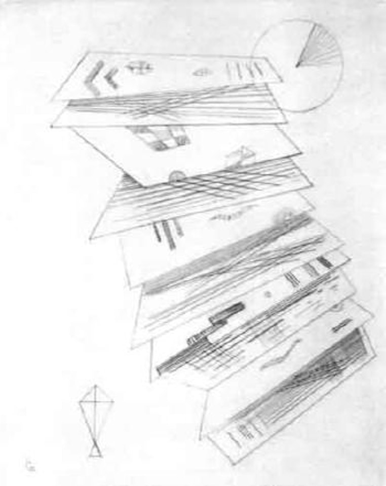 Zweite Radierung fur die Editions des Cahiers d'Art by Wassily Kandinsky