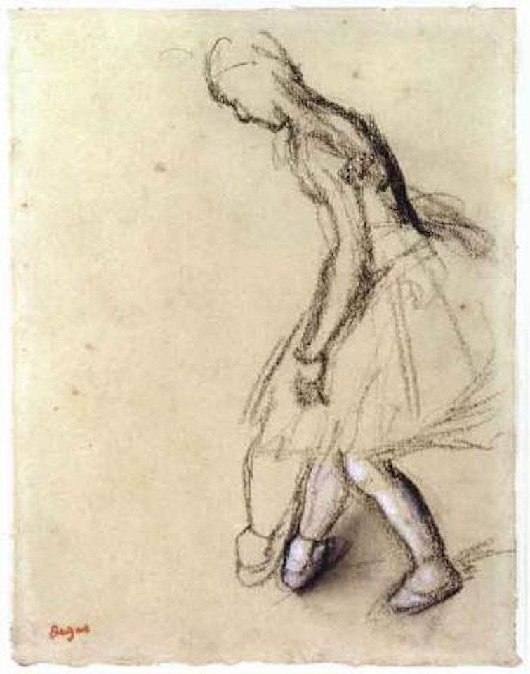 Danseuse vue de profil by Edgar Degas