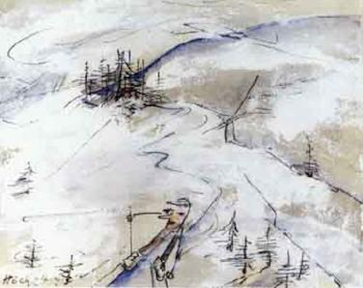 Downhill skiing by Hannah Höch