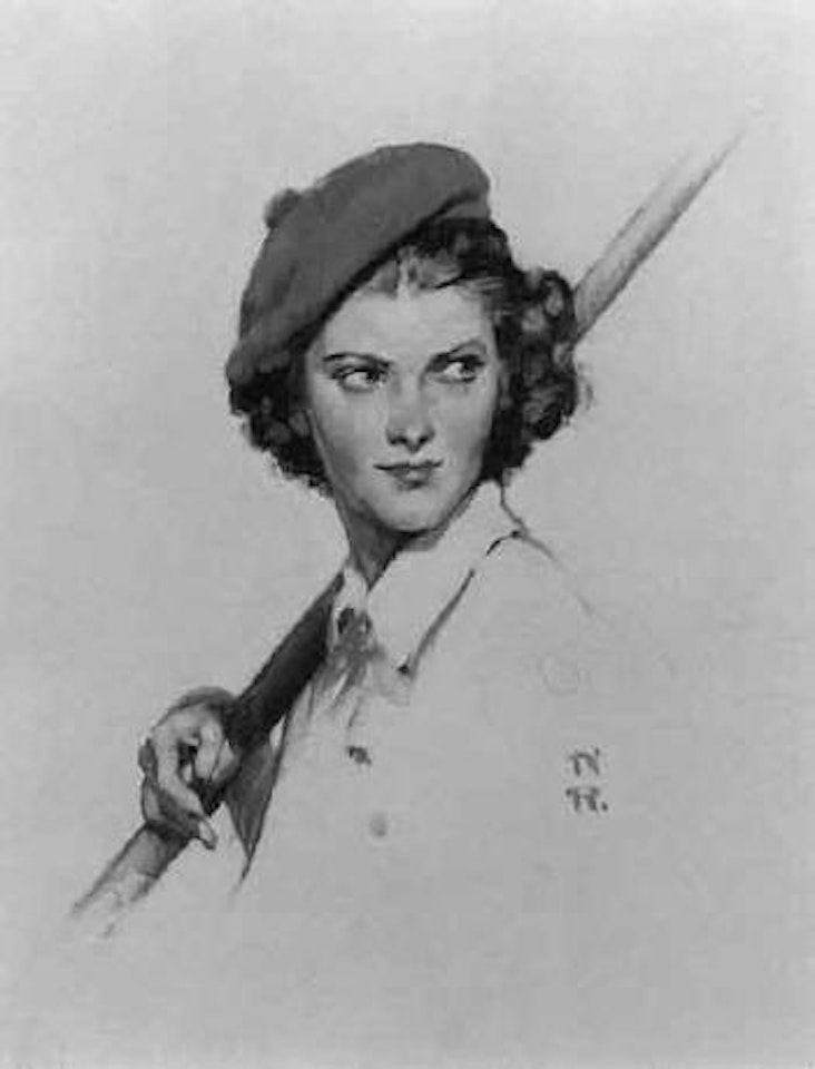 Study for turn the tide by Norman Rockwell