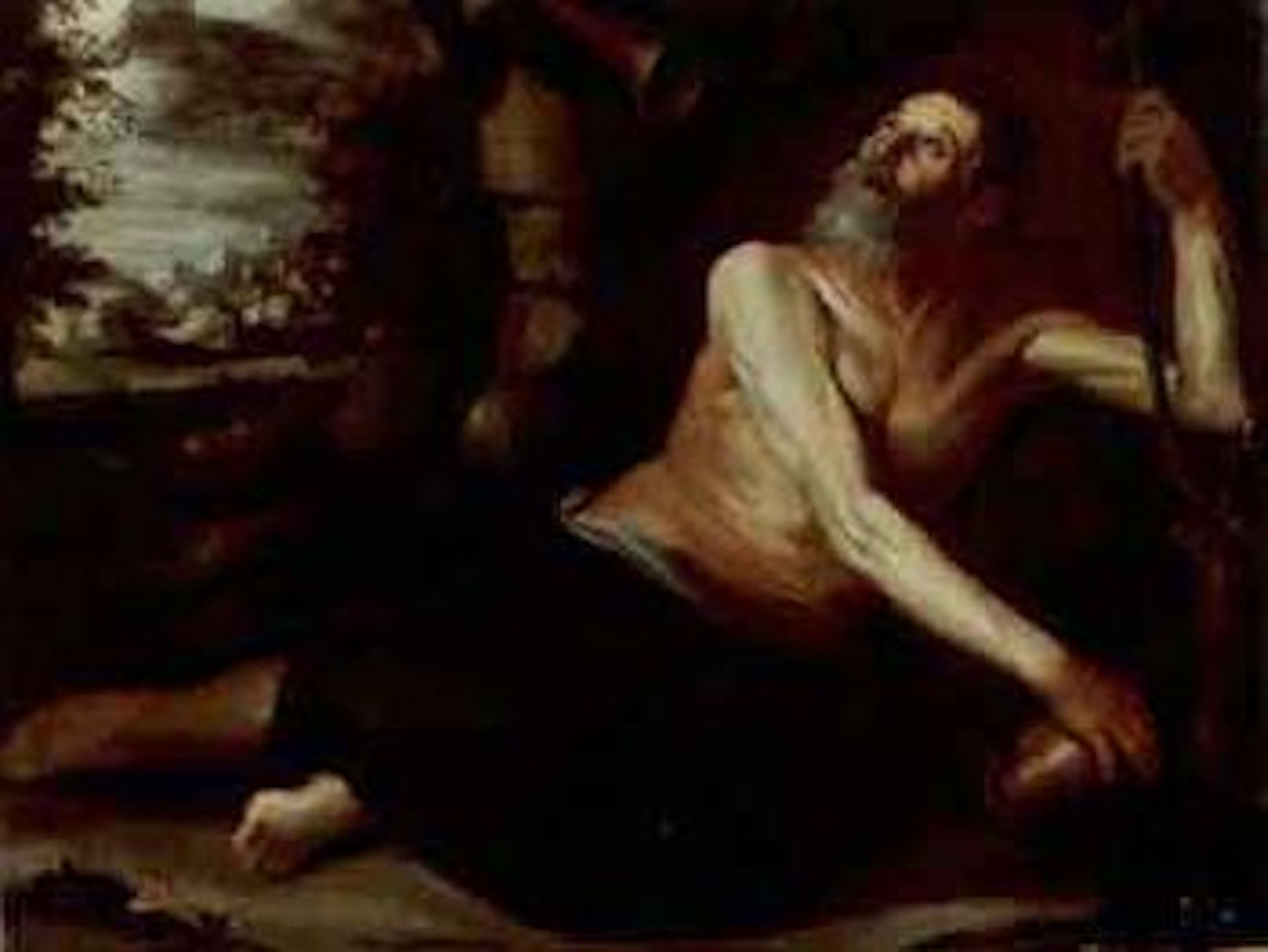 Saint Jerome in the Wilderness by Spanish School
