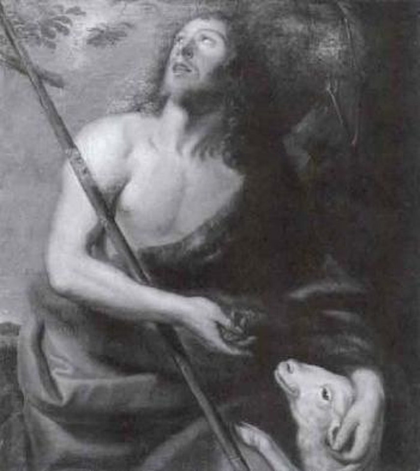 St John the Baptist in landscape by Flemish School