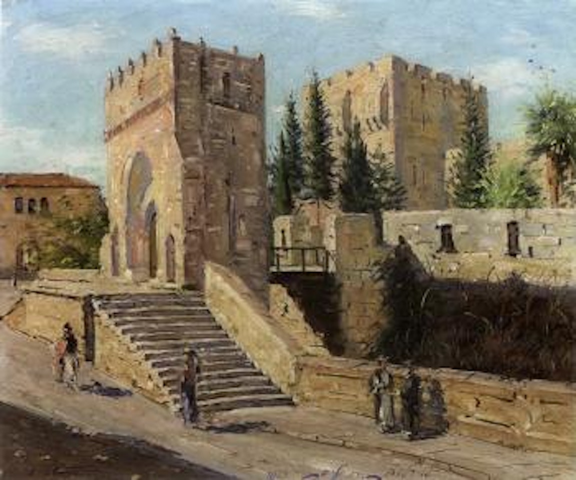 Tower of David, Jerusalem by Ludwig Blum