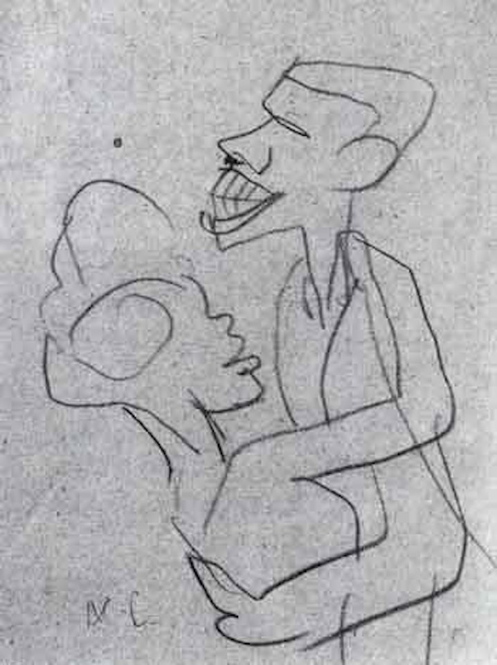 Dancing couple.Head Studies by Miguel Covarrubias