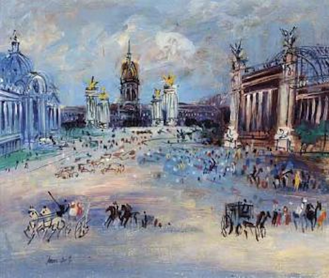 Grand Palais with view of Invalides by Jean Dufy