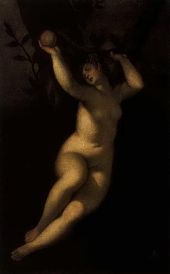 Eve taking the apple from the Tree of Knowledge by Jacopo Palma il Giovane