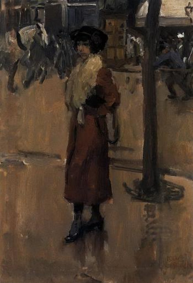 Street scene by Isaac Israels