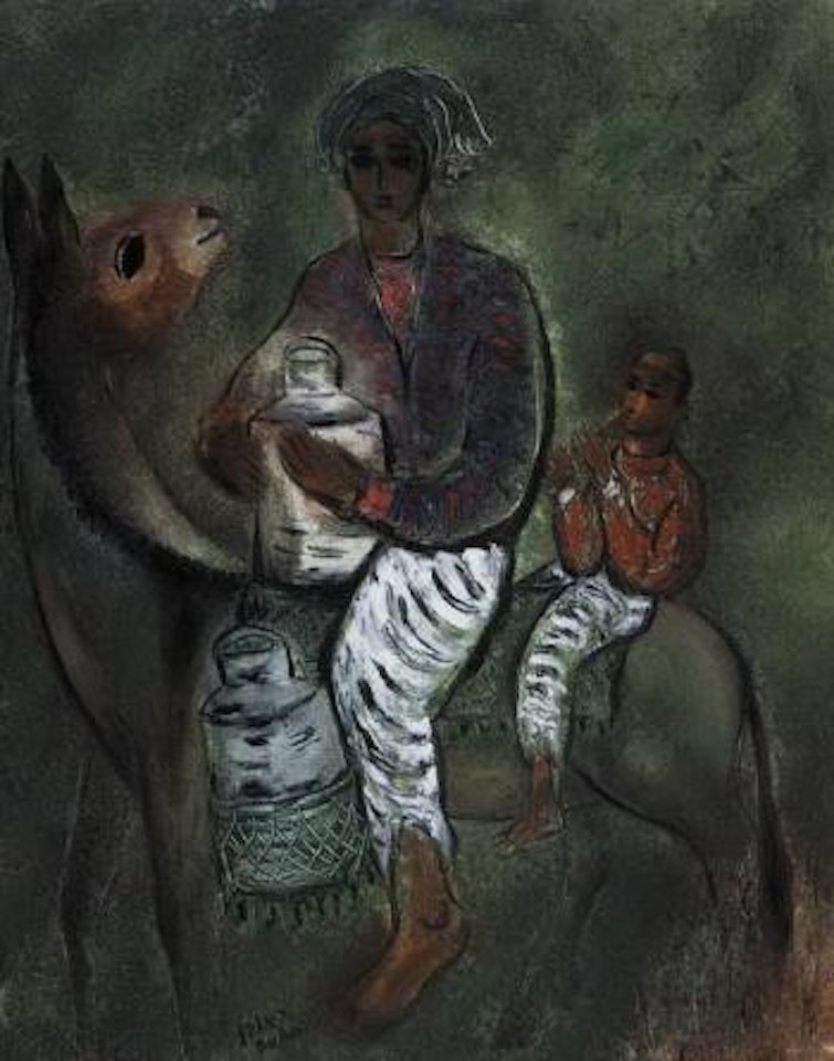 The milkman by Reuven Rubin