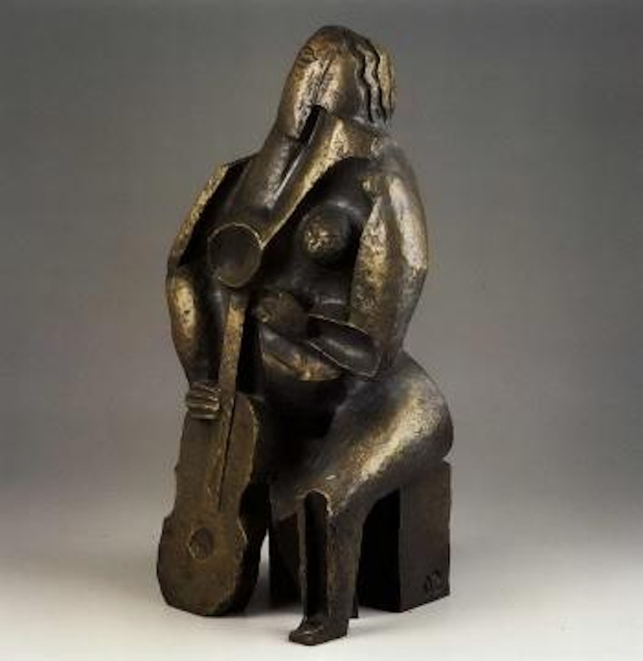 Femme assise au luth by Ossip Zadkine