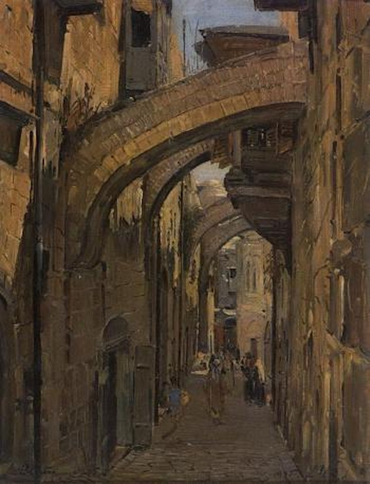 Street in the Old City of Jerusalem by Ludwig Blum