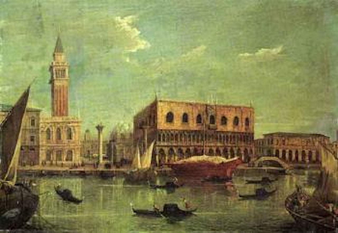 Bacino of the Grand Canal, Venice, towards the Piazzetta by Michele Marieschi