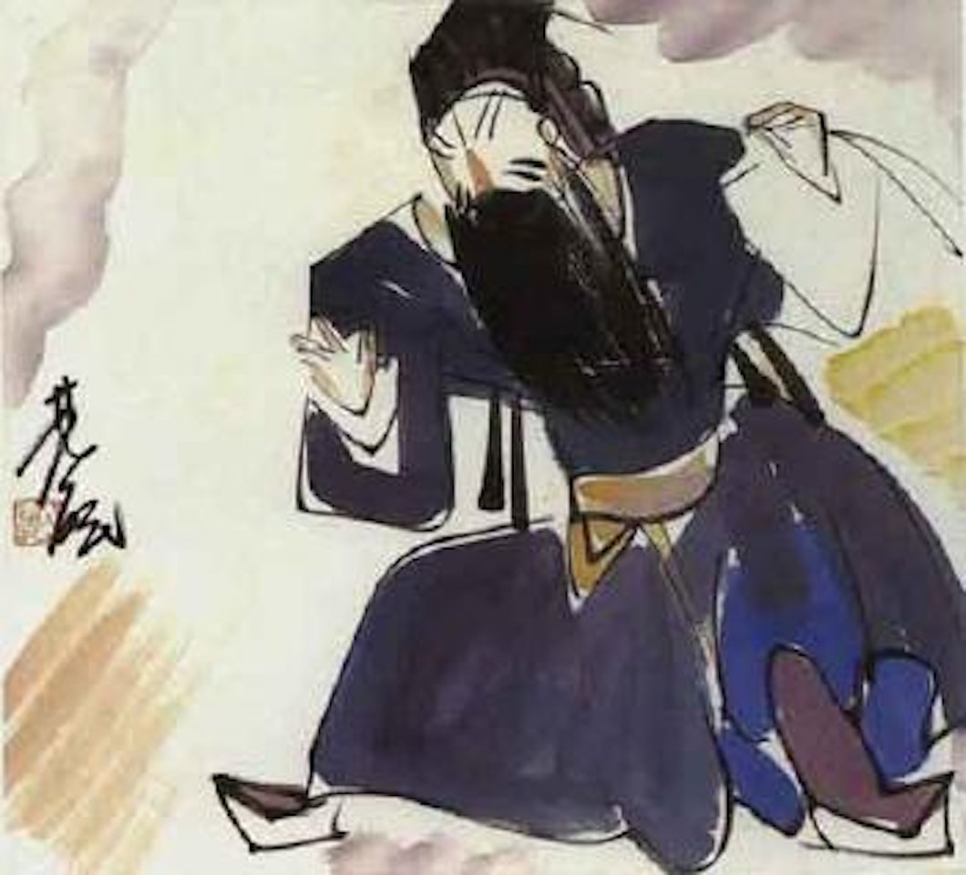 Opera figures by Lin Fengmian