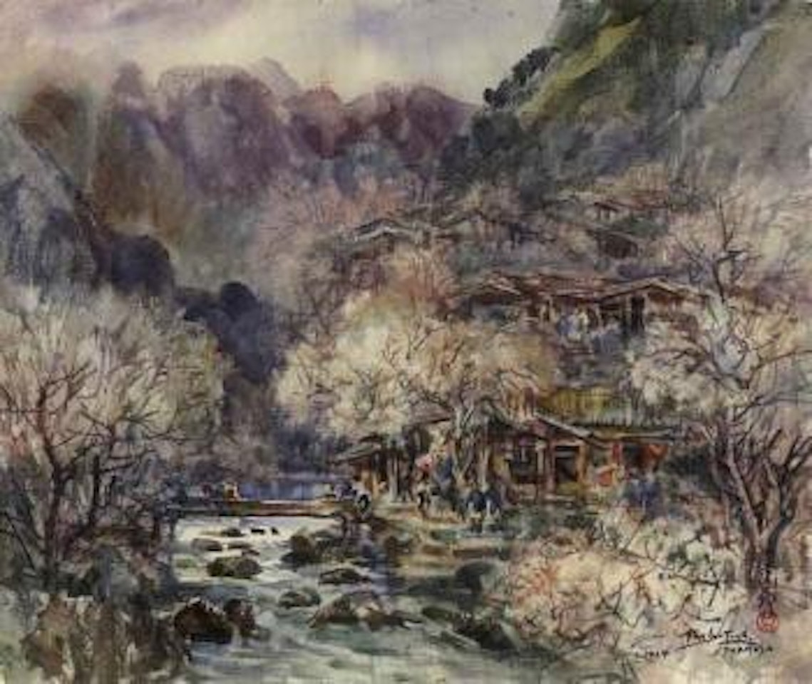 Cherry blossoms at Yang Ming Shan by Ran In-Ting (Lan Yinding)