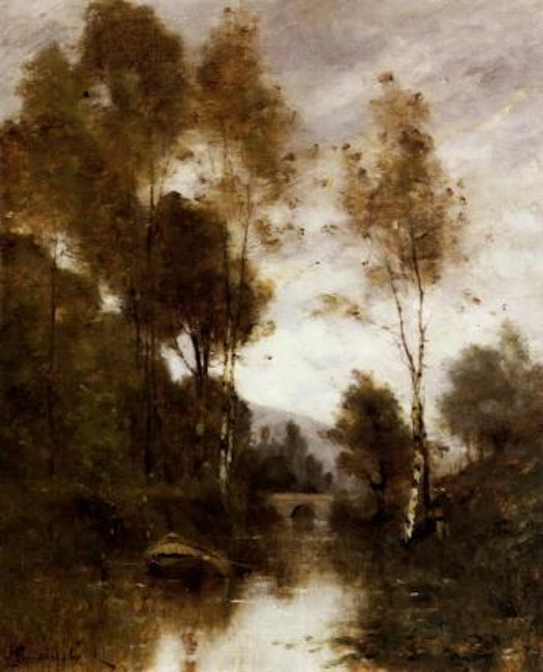 On the river by Paul Désiré Trouillebert