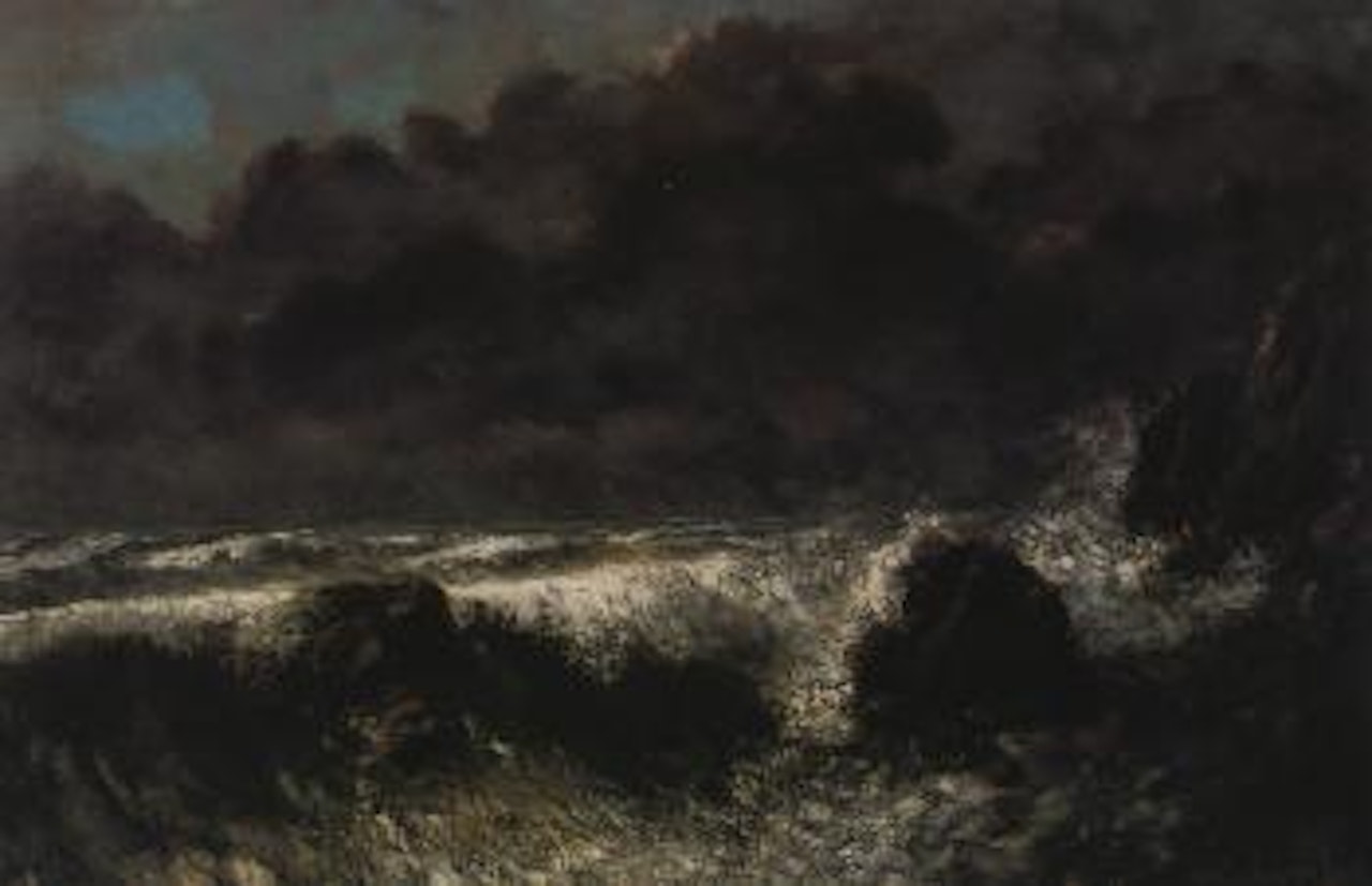 The wave by Gustave Courbet