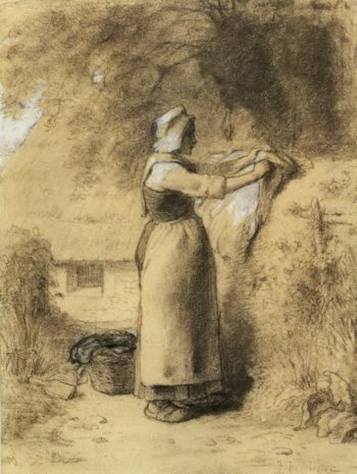 La blanchisseuse by Jean-François Millet