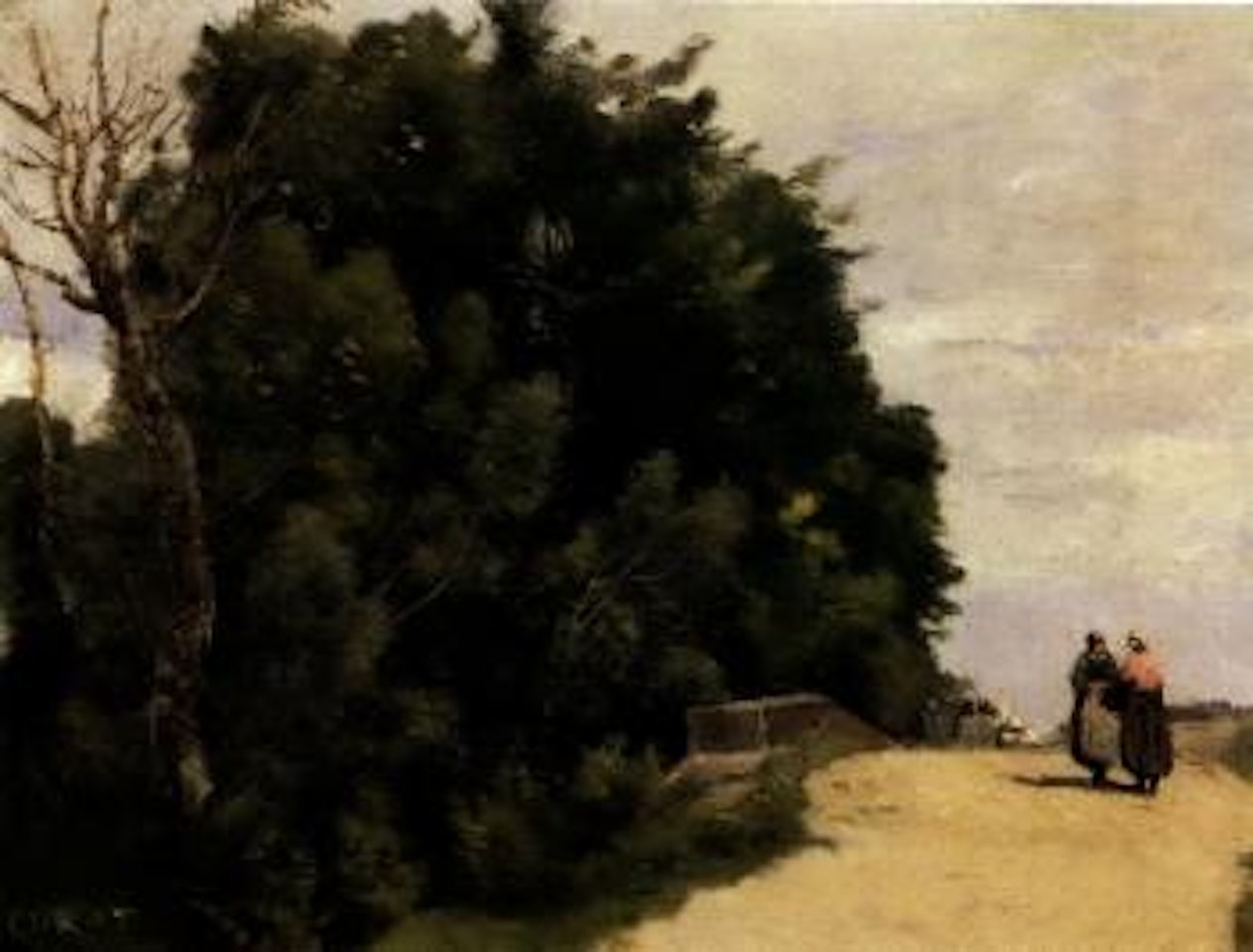 Le Petit Pont de Mantes by Jean Baptiste Camille Corot