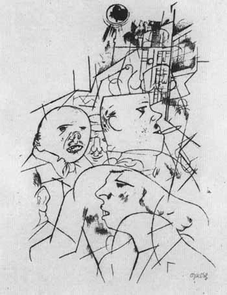 Street scene by George Grosz