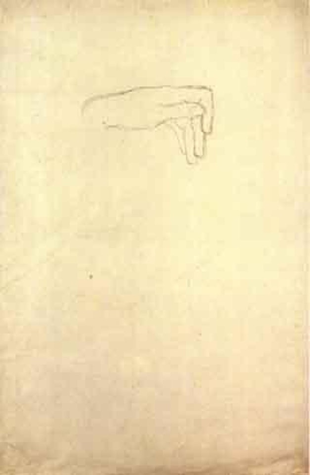 Study of hand by Gustav Klimt