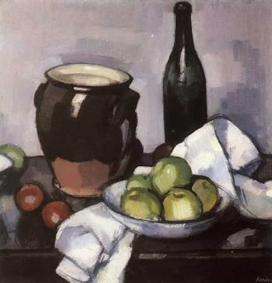 Still life with apples by Samuel John Peploe