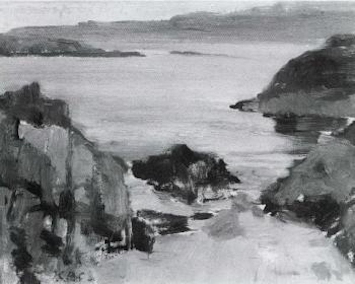 Coast of Mull and Eileen near Barra from Iona by Francis Campbell Boileau Cadell