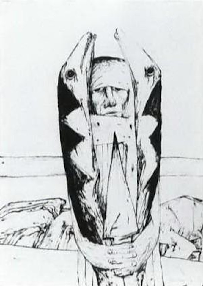 Woman with owl.Fishman.Helen by John Bellany