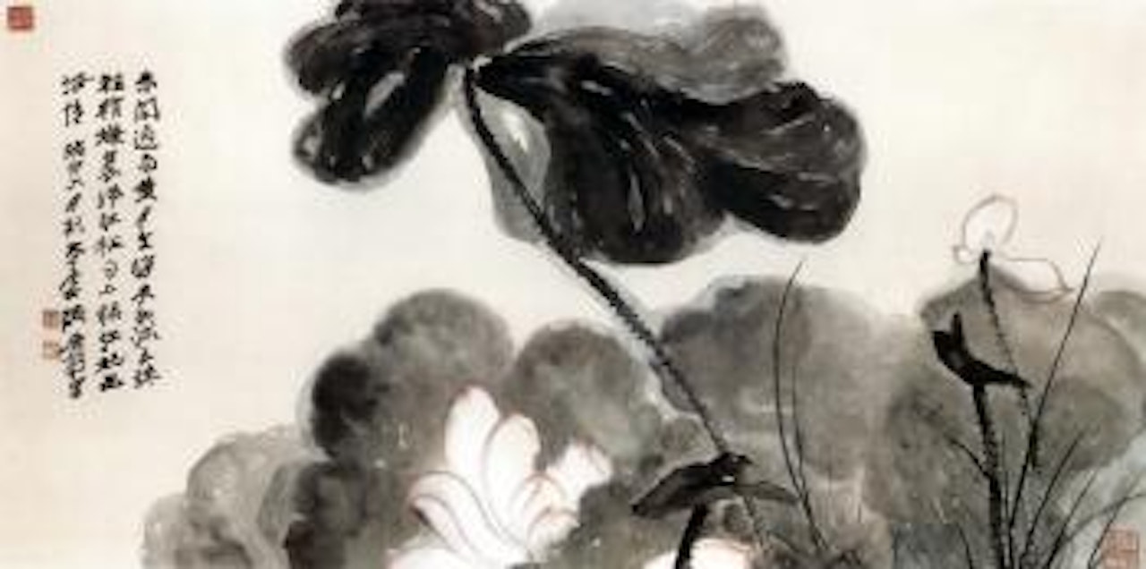 Lotus by Zhang Daqian