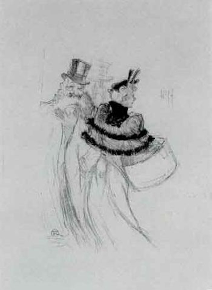Les vieux messieurs by Henri de Toulouse-Lautrec