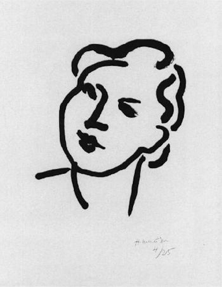 Nadia au visage rond by Henri Matisse