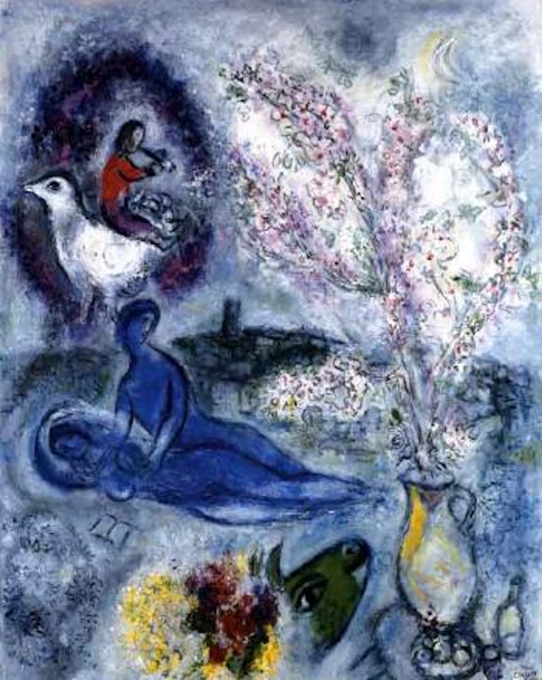 Les amandiers - Almond trees by Marc Chagall