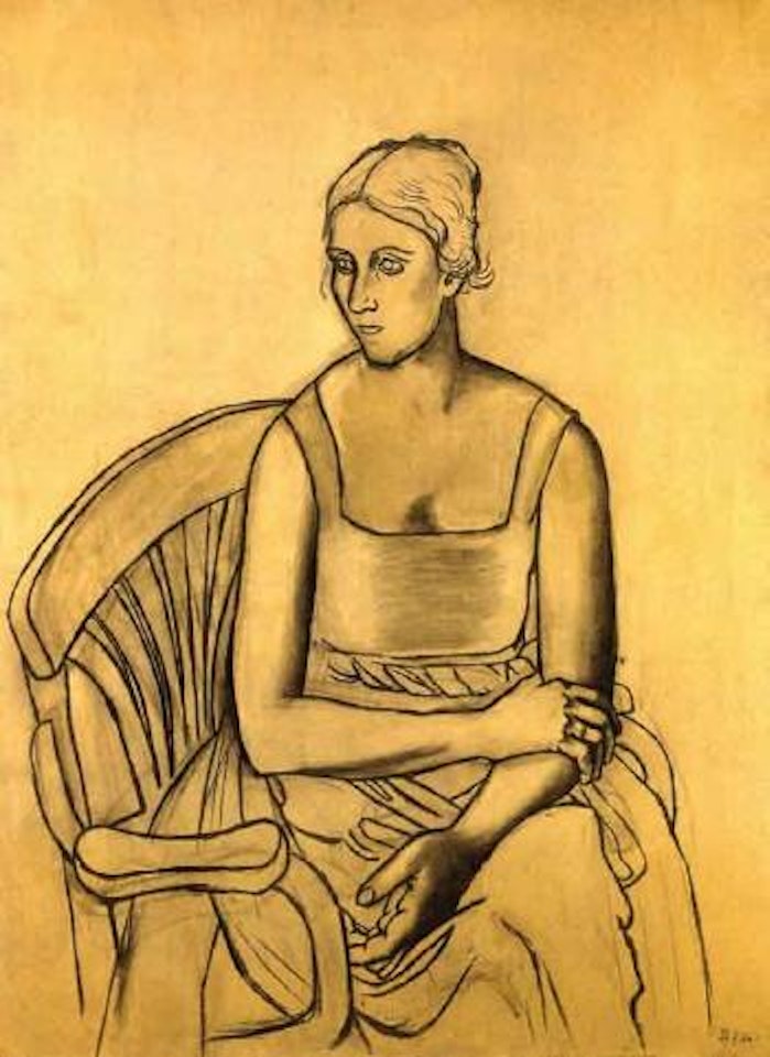 La femme de l'artiste - Portrait of Olga Kokhlova by Pablo Picasso