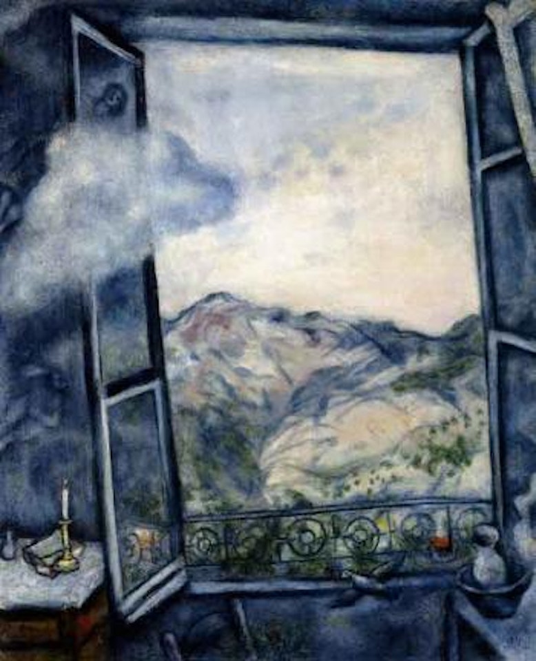 Paysage de Peyra-Cava, le nuage - Landscape at Peyra-Cava, the cloud by Marc Chagall