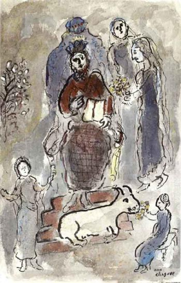 Roi en majeste - the King in Majesty by Marc Chagall