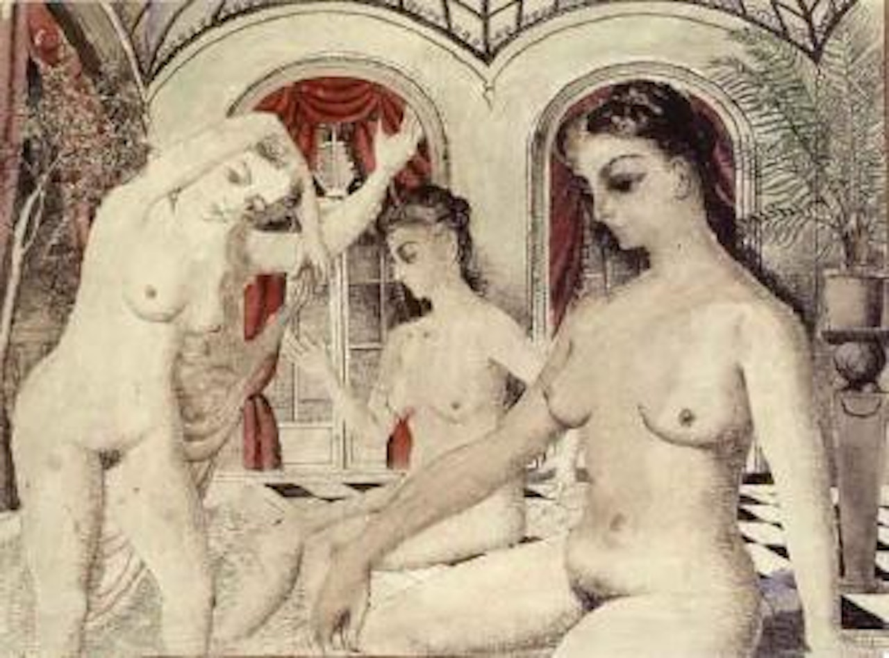 Le bain de dames chez Georges Grard by Paul Delvaux