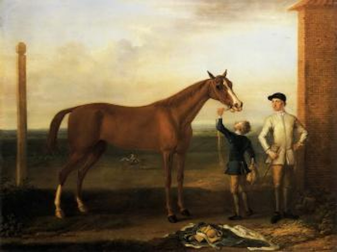 Chestnut racemare possibly 'Bald Charlotte' by John Wootton
