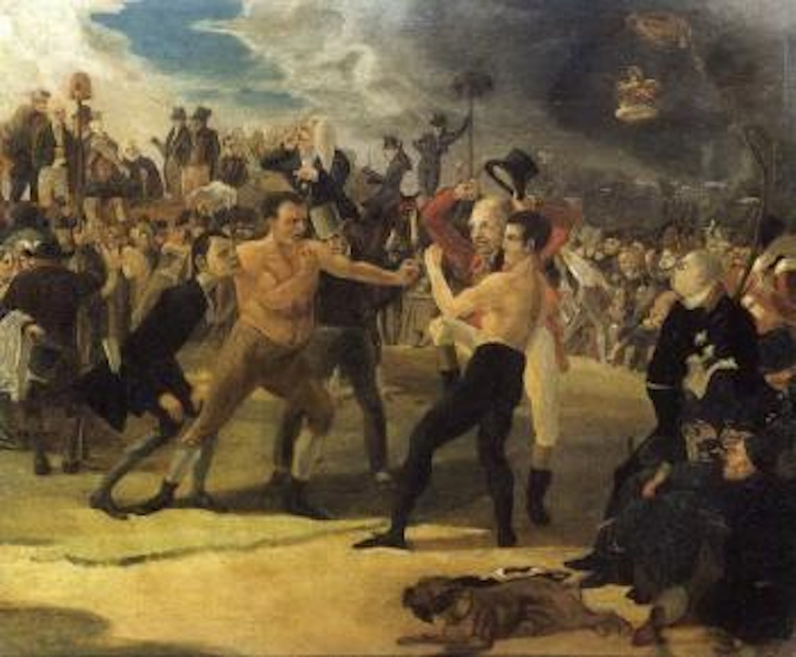 The Reform Bill 1832 - satire with pugilists and King Wm.IV by English School