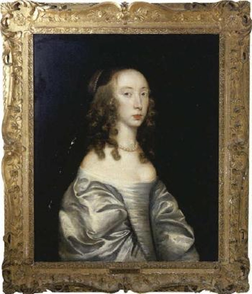 Portrait of Miss Jervoise in oyster satin dress by Anthony van Dyck