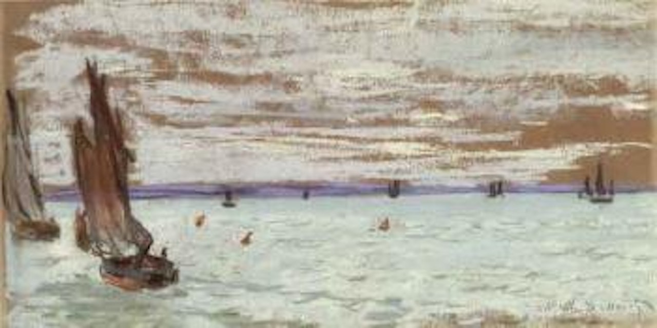 In the open sea by Claude Monet