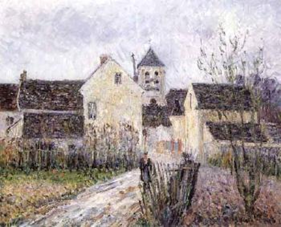 Entrance to the village of Osny near Pontoise by Gustave Loiseau